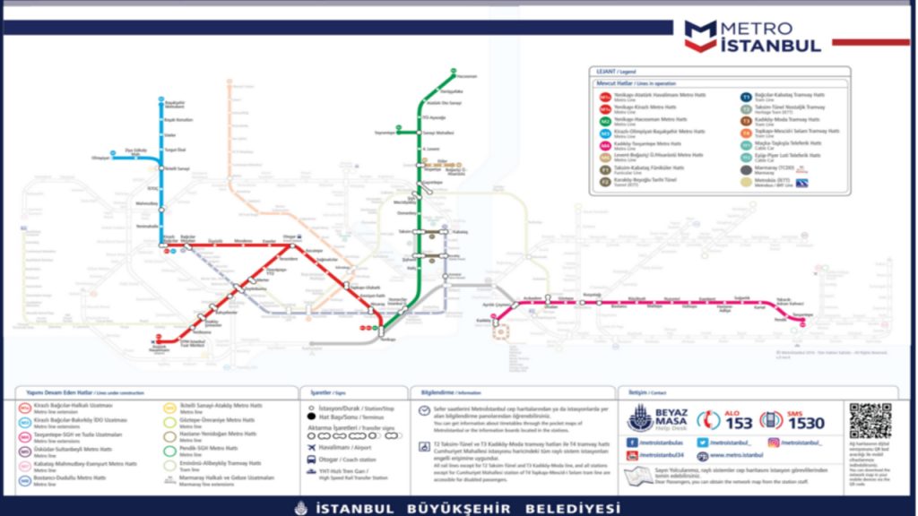 GO TO TAKSIM FROM ATATURK AIRPORT EASIER, FASTER AND CHEAPER BY METRO ● TURKEY TRAVEL JOURNAL 2