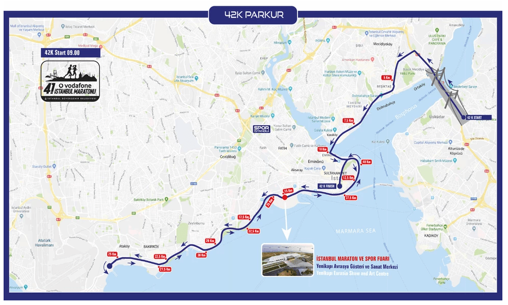 42nd-istanbul-marathon-42k-route-map