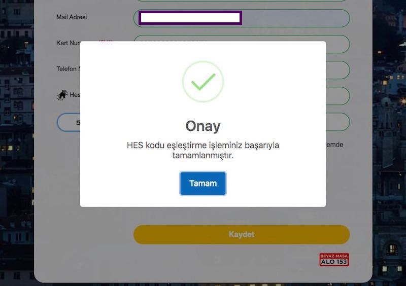 Как привязать HES код к Istanbulkart 