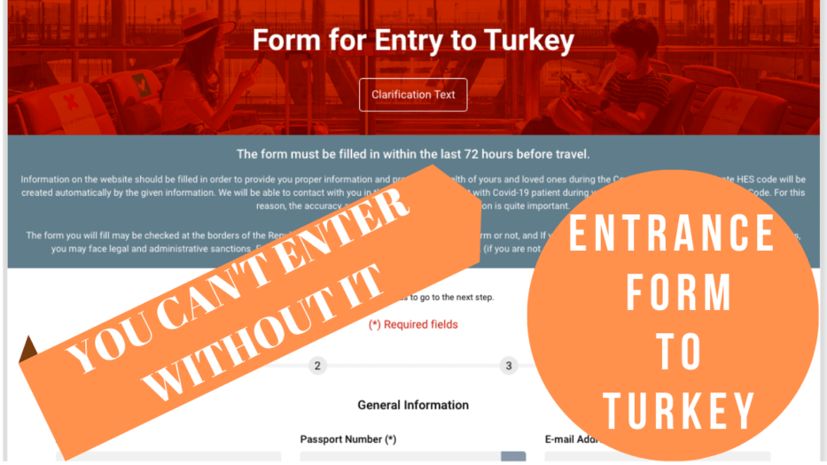entrance form to turkey