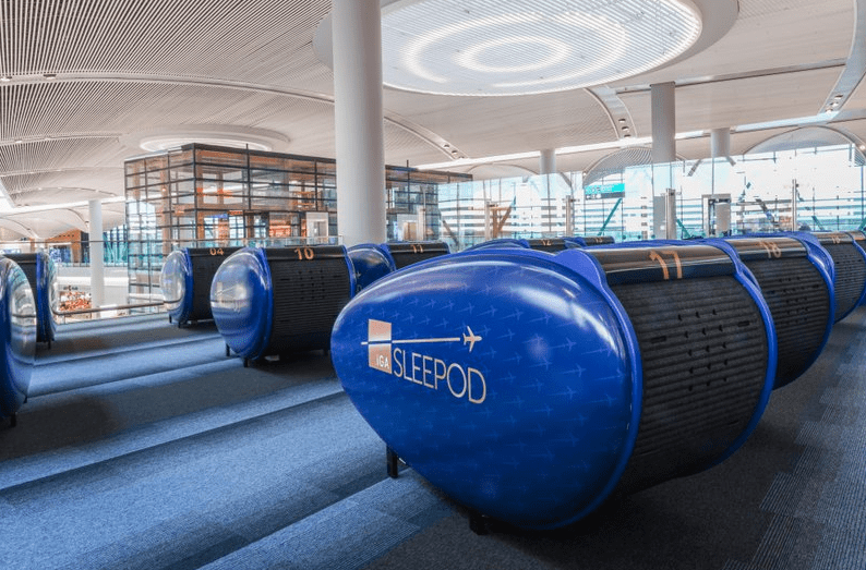 sleeping pods at istanbul airport