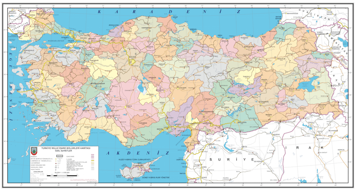 Turkey City map