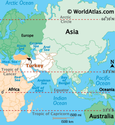 Turkey in the World Map - Where to Go As a Tourist? - TURKEY TRAVEL JOURNAL